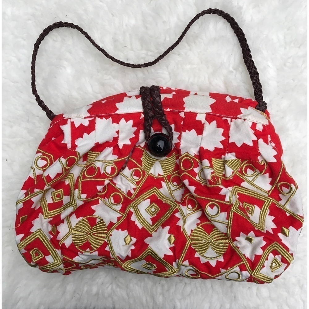 Tracy Reese Embroideries Jungle frame Clutch Bag
